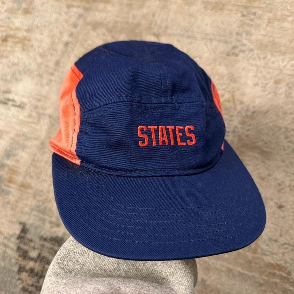 Y2K Nike aw84 United States Blue Pink 5 panel adjustable